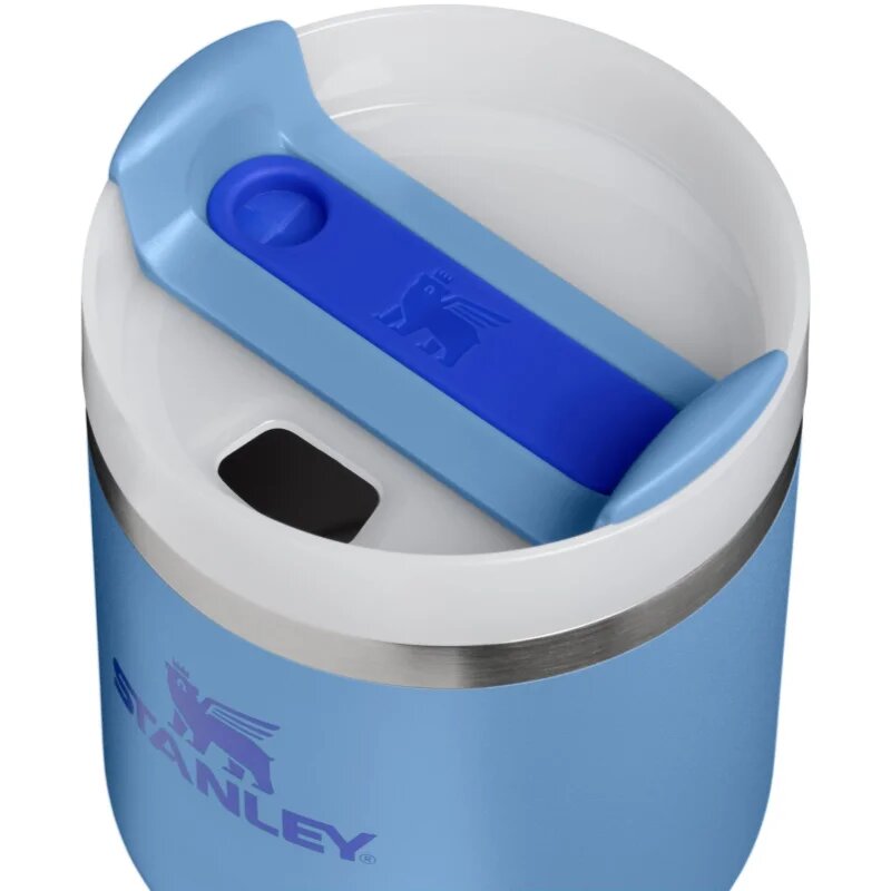 Stanley Quencher H2.O FlowState™ Tumbler pahar din oțel inoxidabil cu pai mic Blue Sky 1 buc