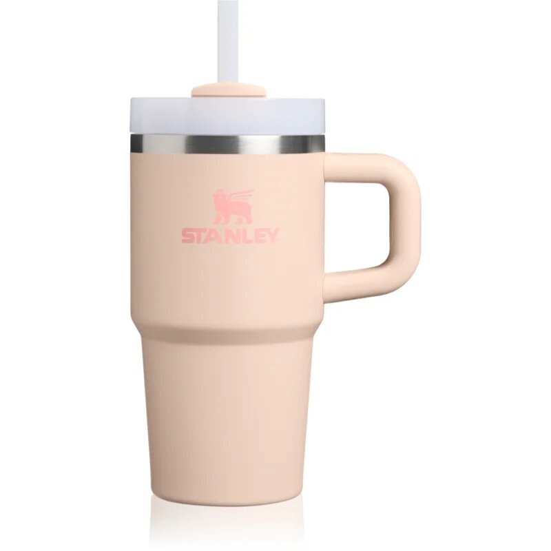 Stanley Quencher H2.O FlowState™ Tumbler pahar din oțel inoxidabil cu pai mic champagne 1 buc