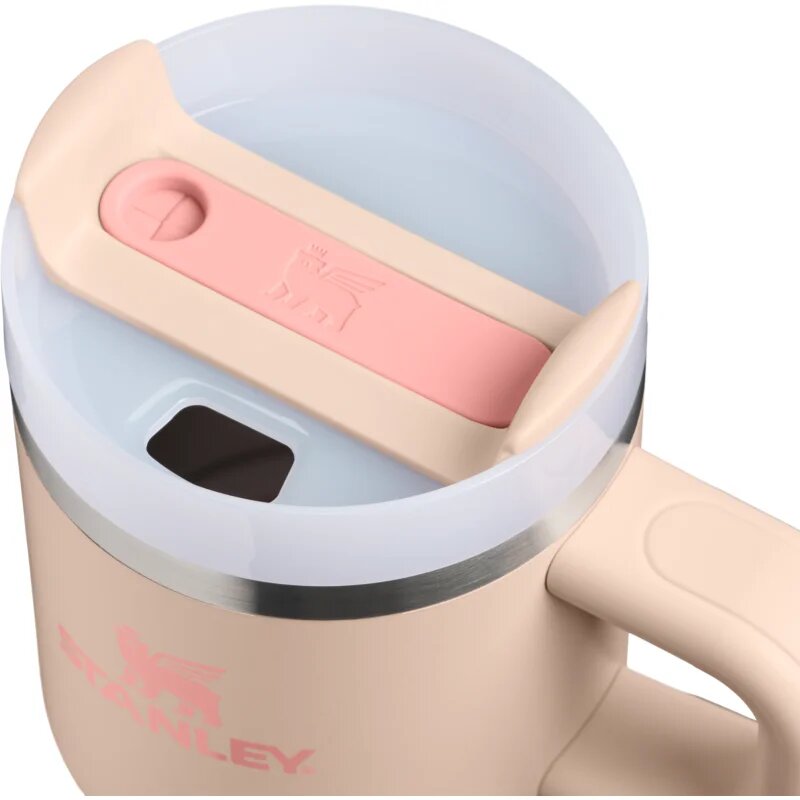 Stanley Quencher H2.O FlowState™ Tumbler pahar din oțel inoxidabil cu pai mic champagne 1 buc