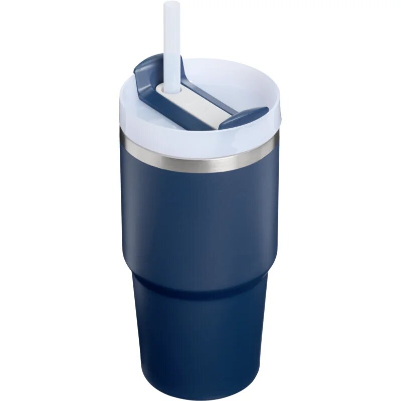 Stanley Quencher H2.O FlowState™ Tumbler pahar din oțel inoxidabil cu pai mic dark navy 1 buc