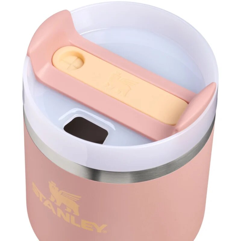 Stanley Quencher H2.O FlowState™ Tumbler pahar din oțel inoxidabil cu pai mic Peach Rose 1 buc