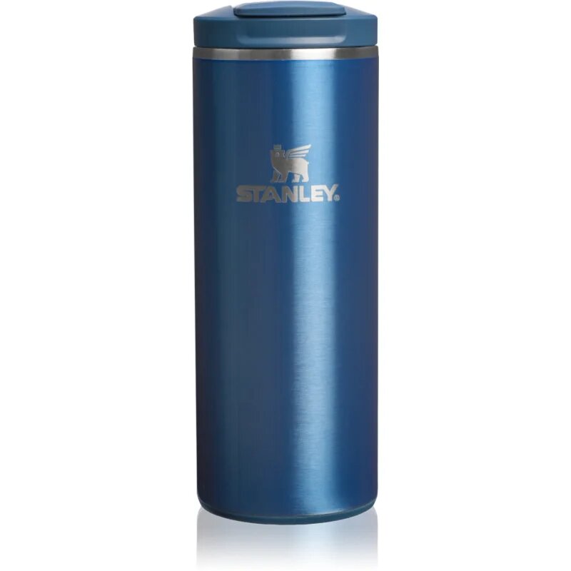 Stanley Transit Fliptop Mug cană termoizolantă mic Glacial Blue Shine 350 ml