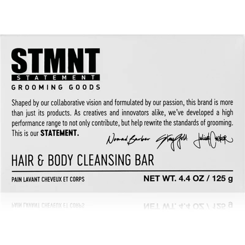 STMNT Care Hair & Body Cleansing Bar săpun solid pentru curățare pentru păr barbă și corp 125 g