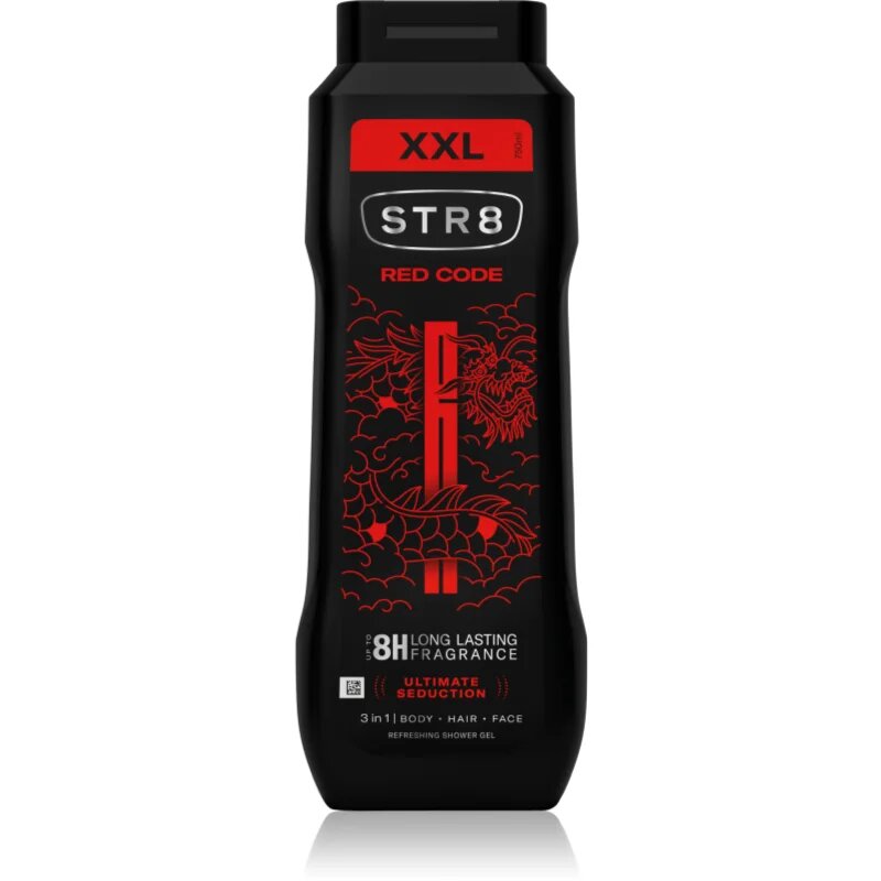 STR8 Red Code Shower Gel gel de duș 3 in 1 pentru bărbați 750 ml