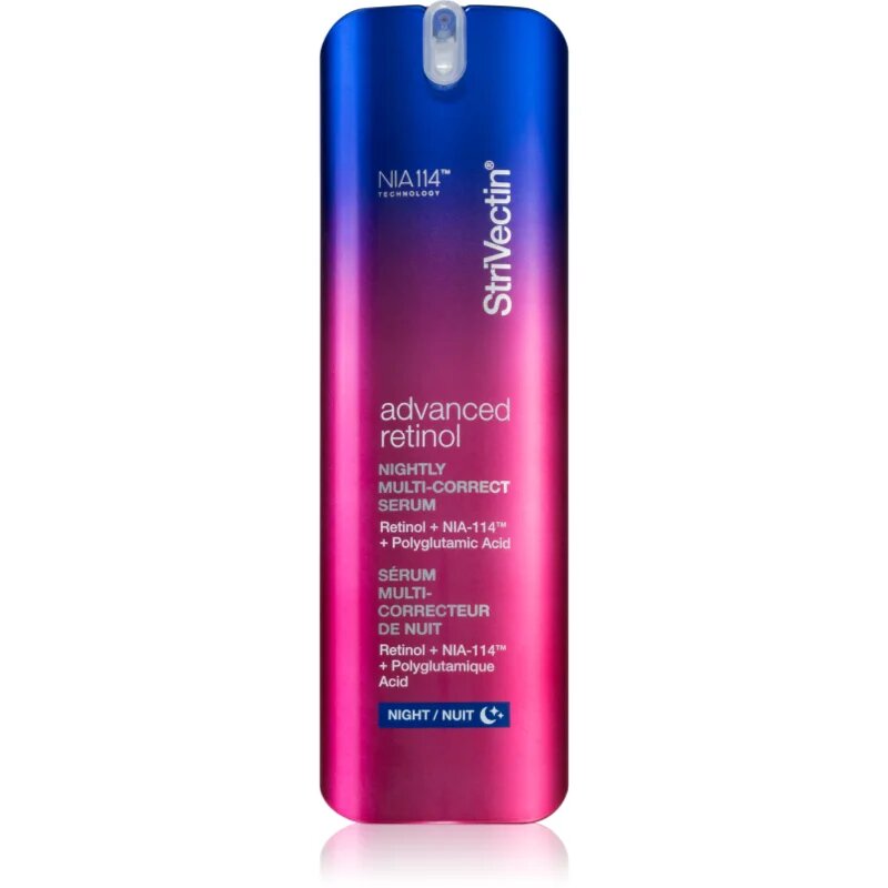 StriVectin Advanced Retinol Nightly Multi-Correct Serum ser de noapte pentru regenerarea pielii cu efect de revitalizare cu retinol 30 ml
