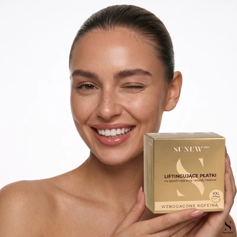 SUNEWMED+ Lifting Eye Patches with Caffeine XXL size tampoane cu gel împotriva ridurilor de sub ochi cu cafeina 60 buc