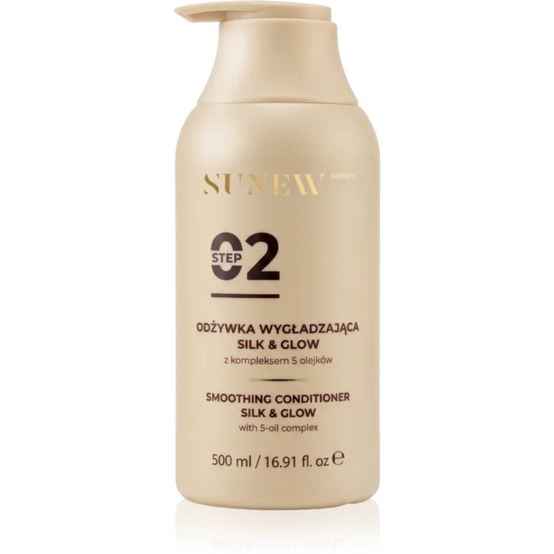 SUNEWMED+ Silk & Glow Repairing Conditioner balsam pentru netezire pentru un par stralucitor si catifelat 500 ml