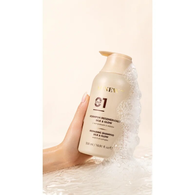 SUNEWMED+ Silk & Glow Repairing Shampoo Sampon de restaurare in profunzime 500 ml
