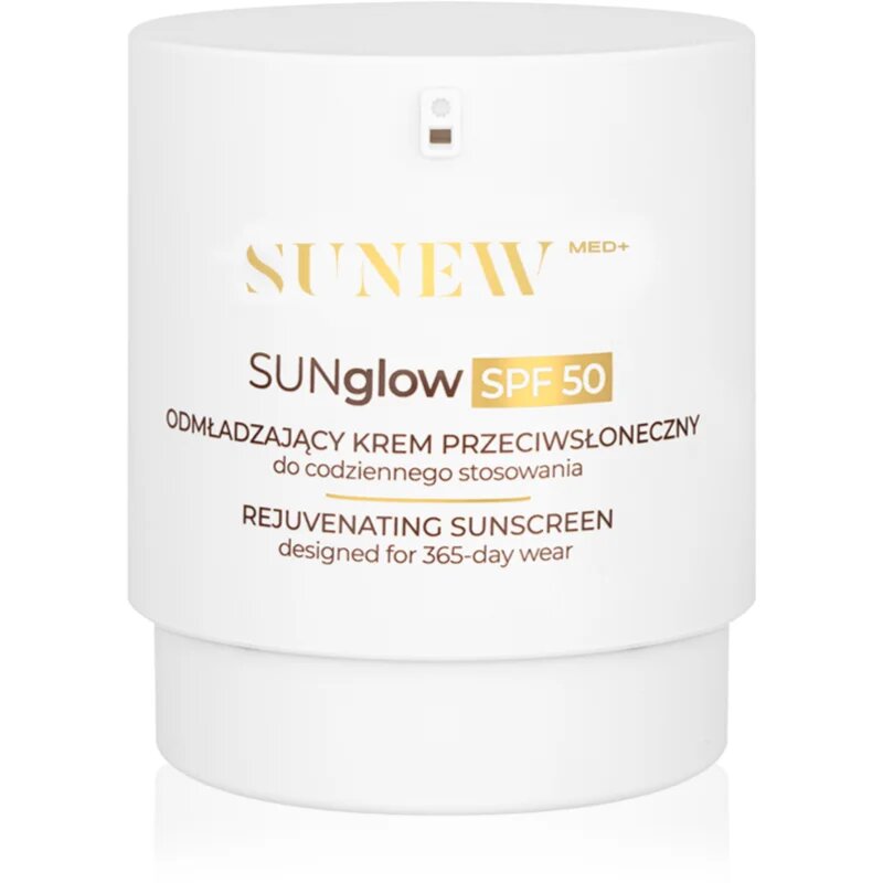 SUNEWMED+ SUNglow Anti-Aging Face Sunscreen SPF 50 cremă pentru plaja cu efect de intinerire SPF 50 50 ml