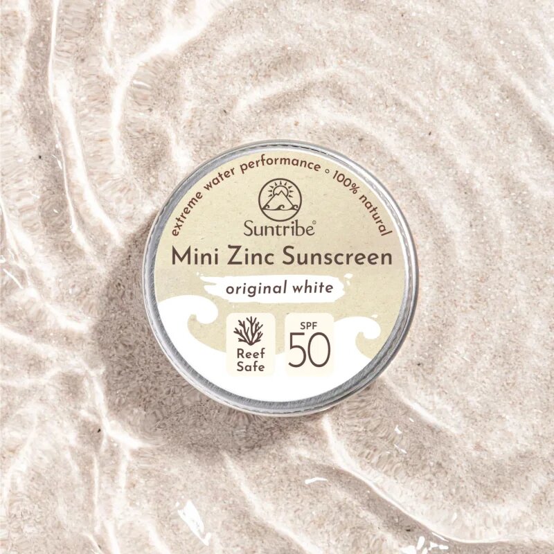 Suntribe Mini Zinc Sunscreen crema de fata cu minerale pentru protectie SPF 50 Original White 15 g