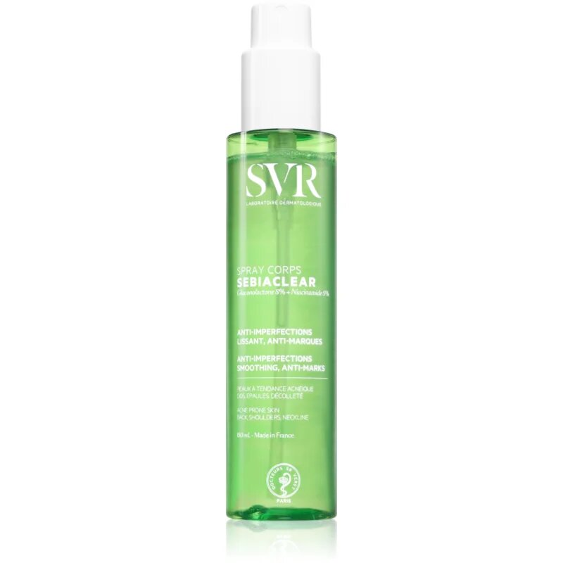 SVR Sebiaclear Spray spray pentru corp impotriva acneei 150 ml