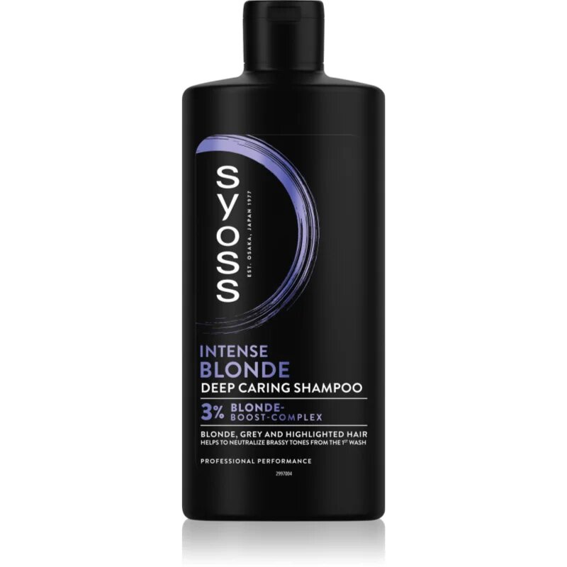 Syoss Intense Blonde sampon violet pentru părul blond şi gri 440 ml