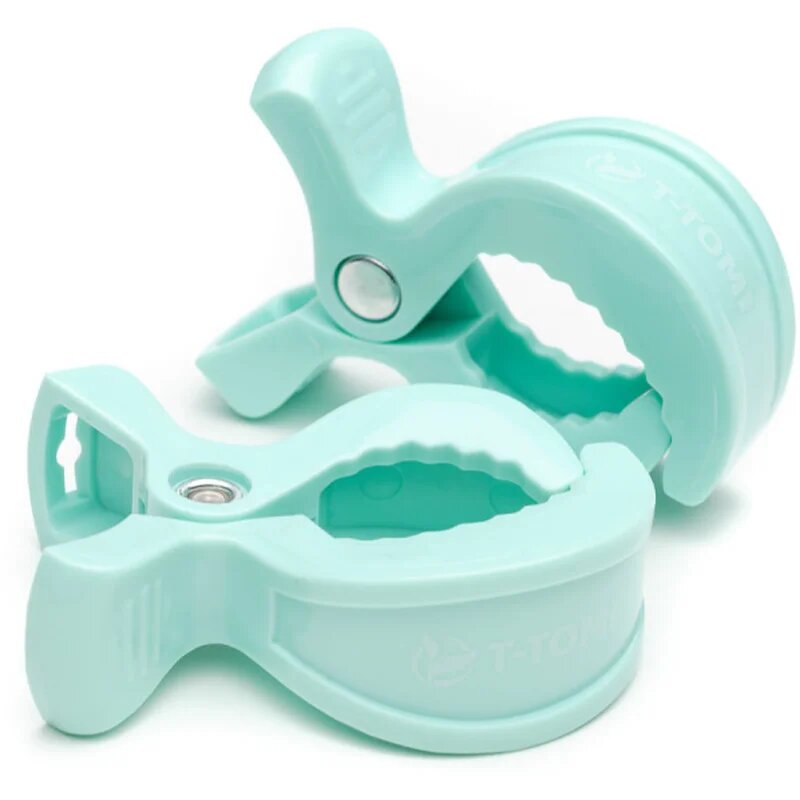 T-Tomi Clip clips pentru cărucior Pastel mint 2 buc