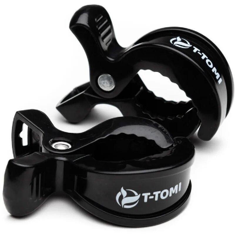 T-Tomi Clip clips pentru suzetă Black 2 buc