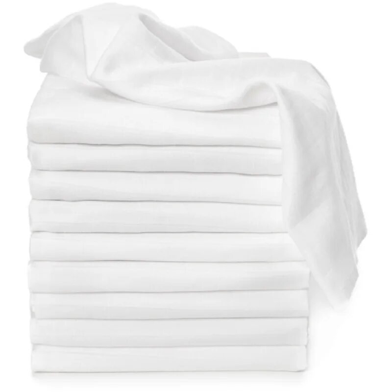 T-Tomi TETRA Cloth Diapers HIGH QUALITY White scutece textile White 70x70 cm 10 buc