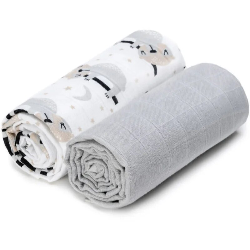 T-Tomi TETRA Cloth Towels EXCLUSIVE COLLECTION prosop Sloths 90x100 cm 2 buc