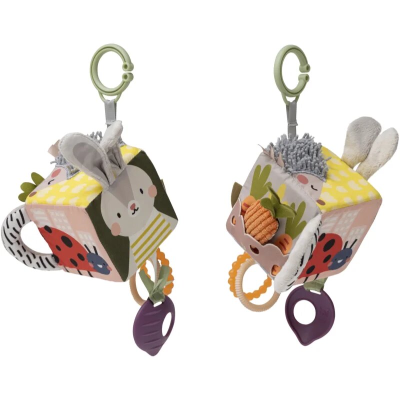 Taf Toys Activity Cube Urban Garden jucărie suspendabilă contrastantă pentru dentiție 1 buc