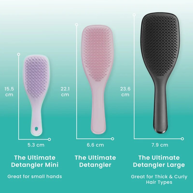 Tangle Teezer Large Ultimate Detangler Black Gloss perie de par 1 buc