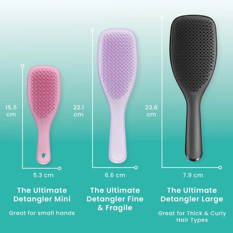 Tangle Teezer The Ultimate Detangler Fine & Fragile perie de tip paletă pentru par fragil Hypnotic Heather 1 buc