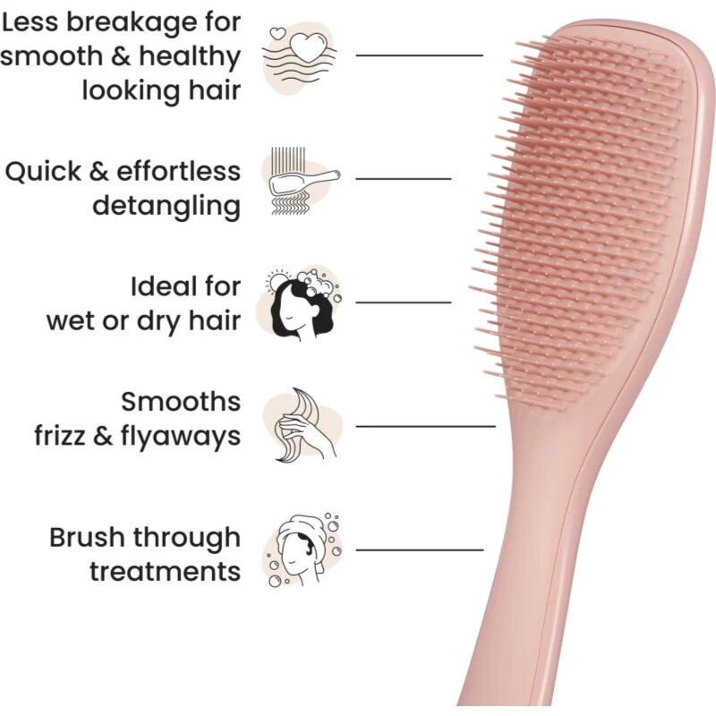 Tangle Teezer The Ultimate Detangler perie pe părul umed Summer Rose 1 buc