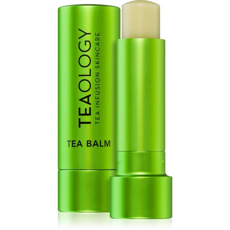 Teaology Tea Balm balsam pentru buze cu efect hidratant cu acid hialuronic culoare Matcha Tea - transparent 4 g