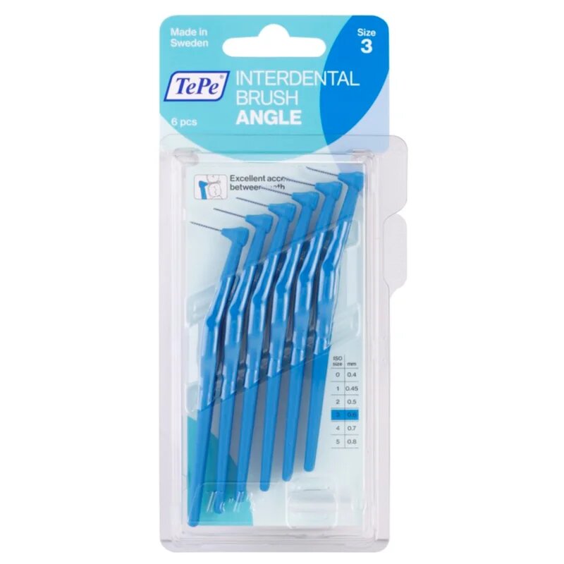 TePe Angle Size 3 perie interdentara 06 mm 6 buc