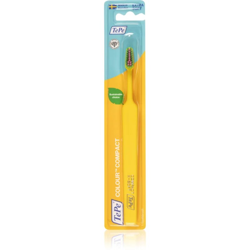 TePe Colour Compact X-Soft perie de dinti Yellow 1 buc