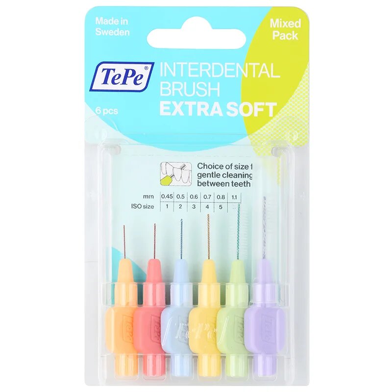 TePe Extra Soft perie interdentara amestec 8 buc
