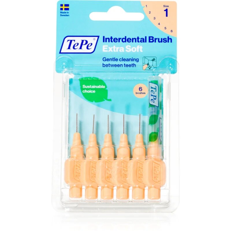 TePe Interdental Brush Extra Soft perie interdentara Orange 045 mm 6 buc