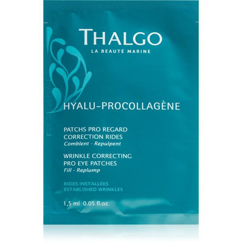 Thalgo Hyalu-Procollagen Wrinkle Correcting Pro Eye Patches mască pentru ochi cu efect de netezire 8x2 buc