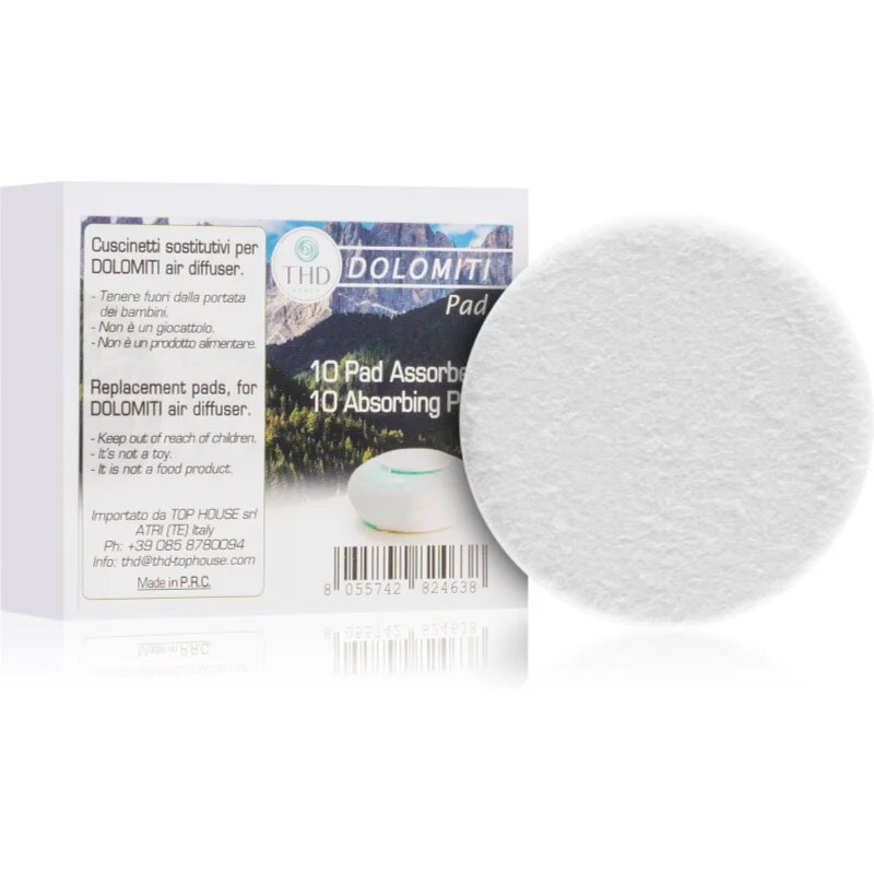 THD Dolomiti Air Absorbing Pads rezervă pentru difuzorul electric Dolomiti Air Portable 10 buc