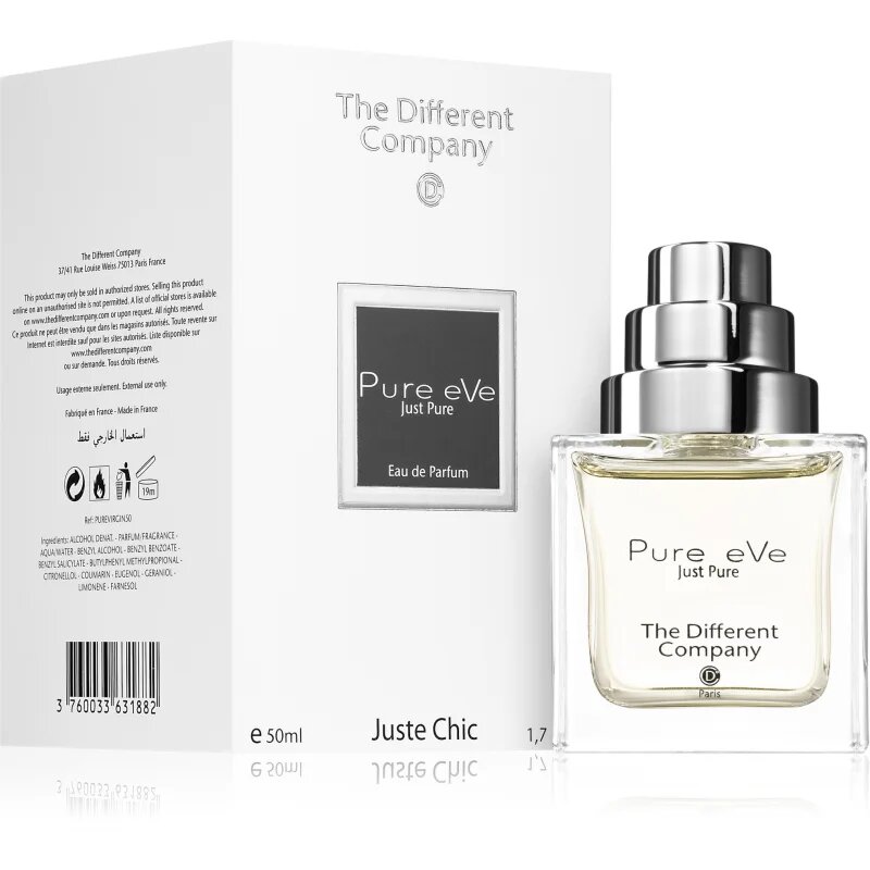 The Different Company Pure eVe Eau de Parfum reincarcabil pentru femei 50 ml