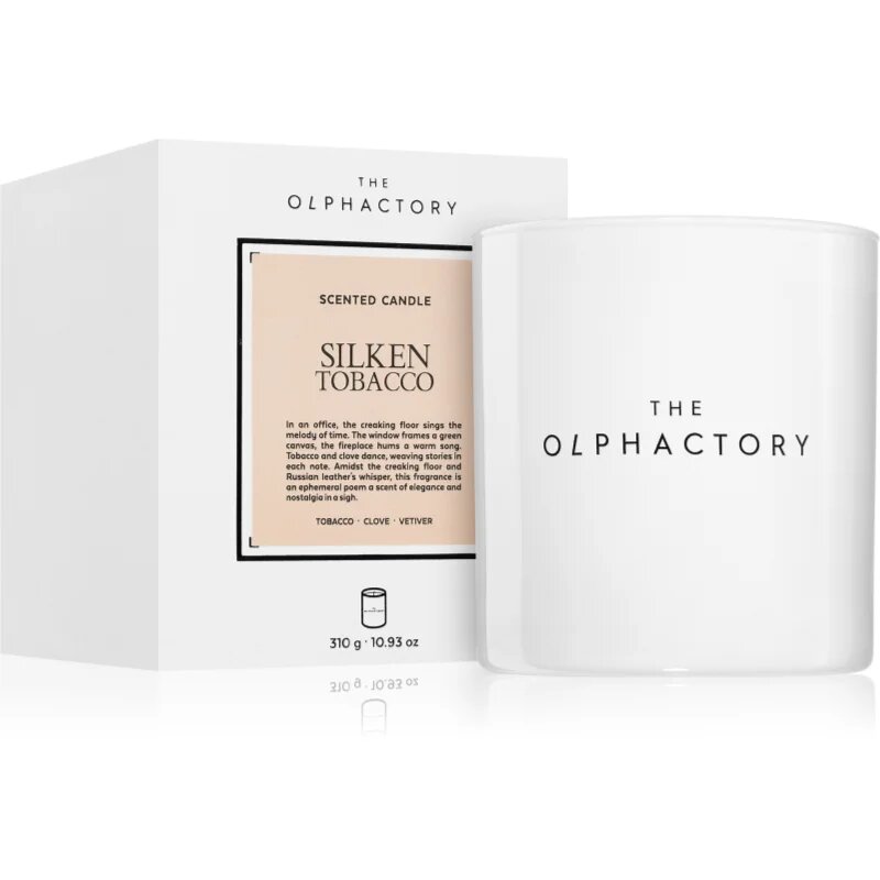 The Olphactory White Insignia Silken Tobacco lumânare parfumată 310 g