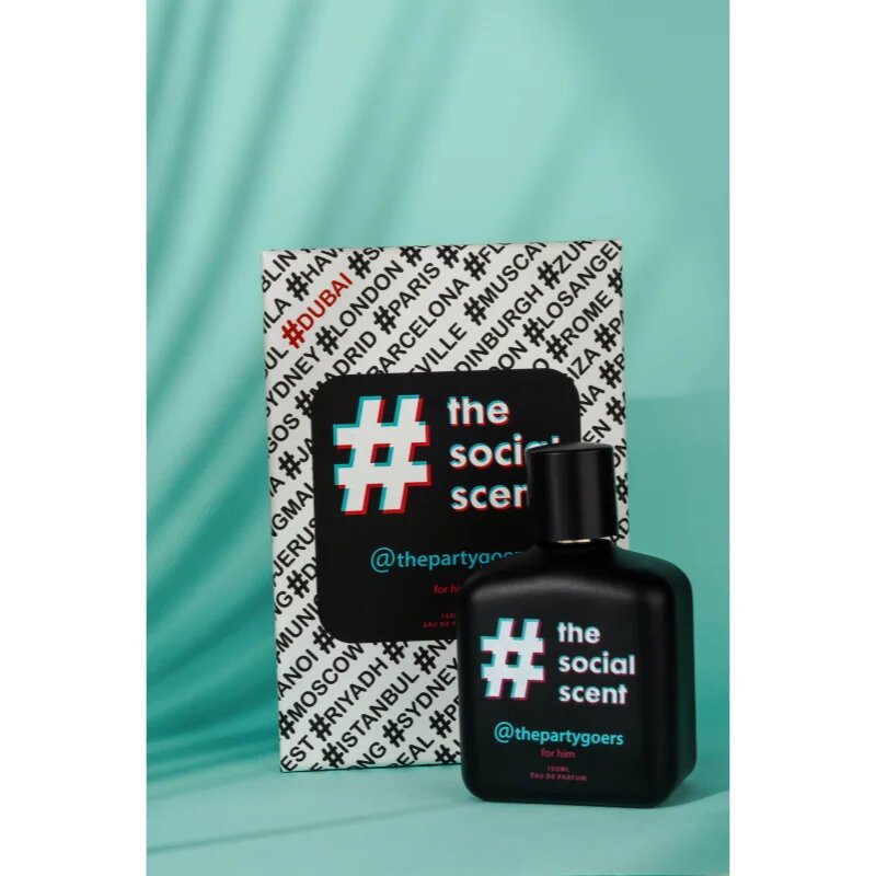 The Social Scent @thepartygoer for him Eau de Parfum pentru bărbați 100 ml