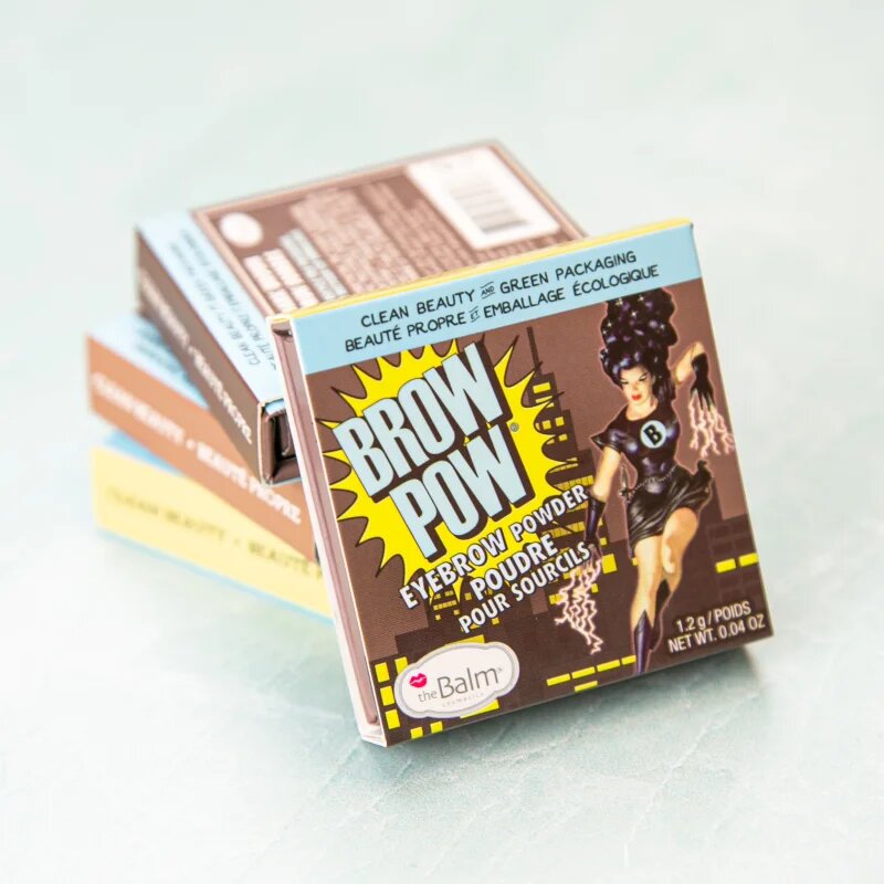 theBalm Browpow® pudră pentru sprâncene în carcasă magnetică culoare Blonde 1.2 g