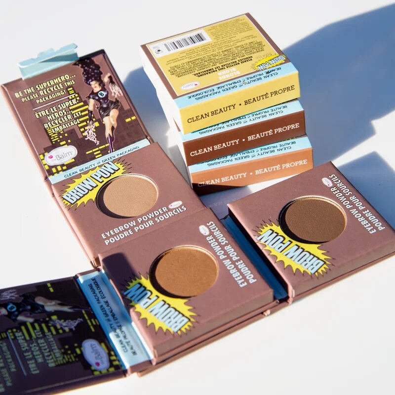 theBalm Browpow® pudră pentru sprâncene în carcasă magnetică culoare Blonde 1.2 g