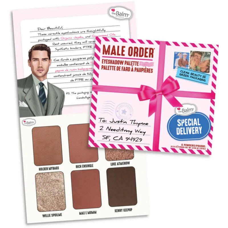 theBalm Male Order® Special Delivery paletă cu farduri de ochi 13.2 g