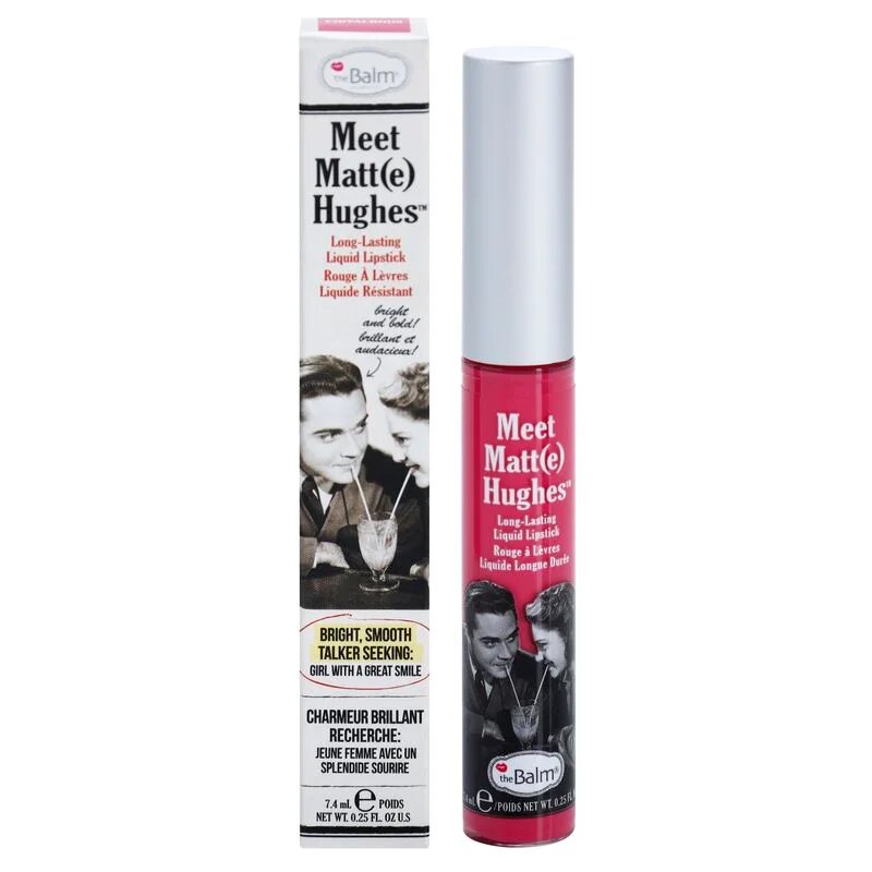 theBalm Meet Matt(e) Hughes Long Lasting Liquid Lipstick Ruj de buze lichid de lunga durata culoare Chivalrous 7.4 ml