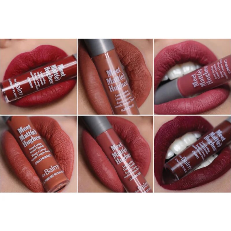 theBalm Meet Matt(e) Hughes Mini Kit San Francisco set de rujuri lichide pentru un efect de lunga durata 6 buc