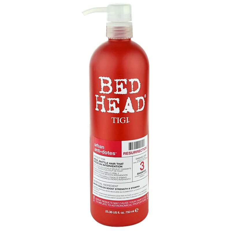 TIGI Bed Head Urban Antidotes Resurrection șampon pentru par sensibil 750 ml
