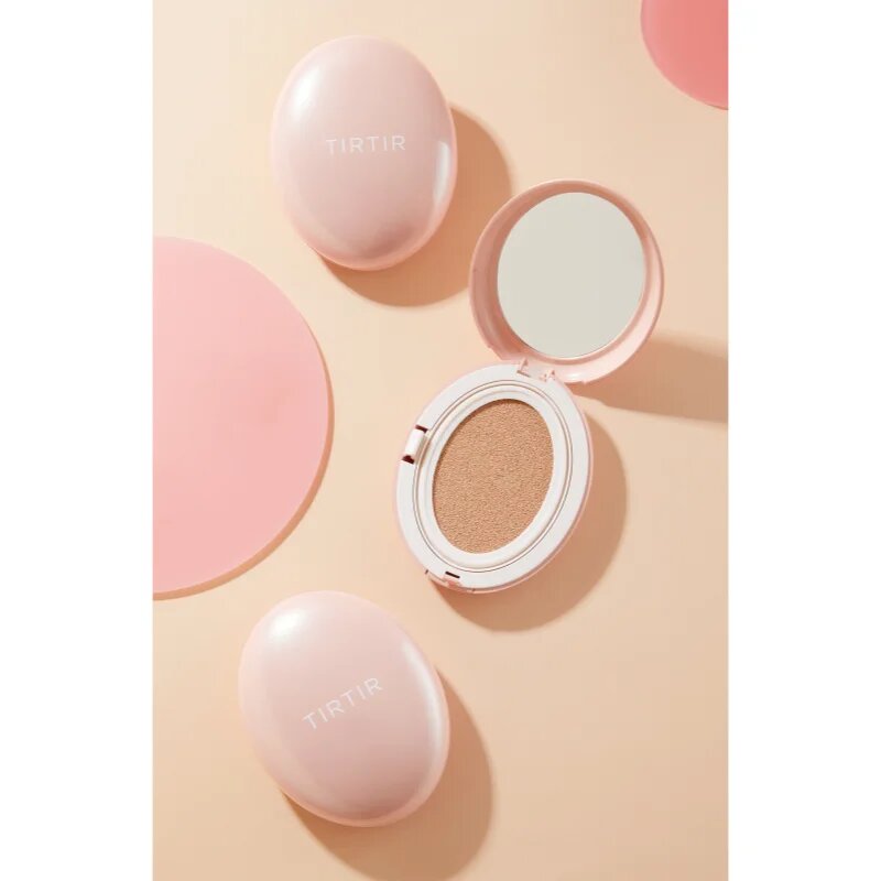 TIRTIR Mask Fit All Cover Cushion Mini machiaj matifiant în burete culoare 17C Porcelain 4.5 g