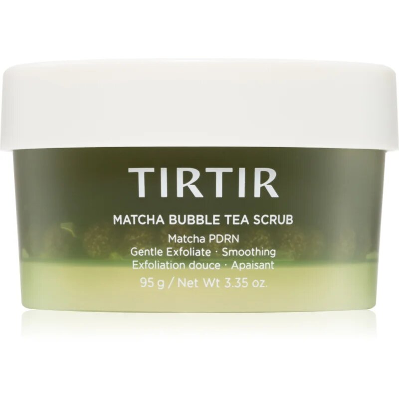 TIRTIR Matcha Bubble Tea Scrub curatare usoara dupa exfoliere cu efect calmant 95 g