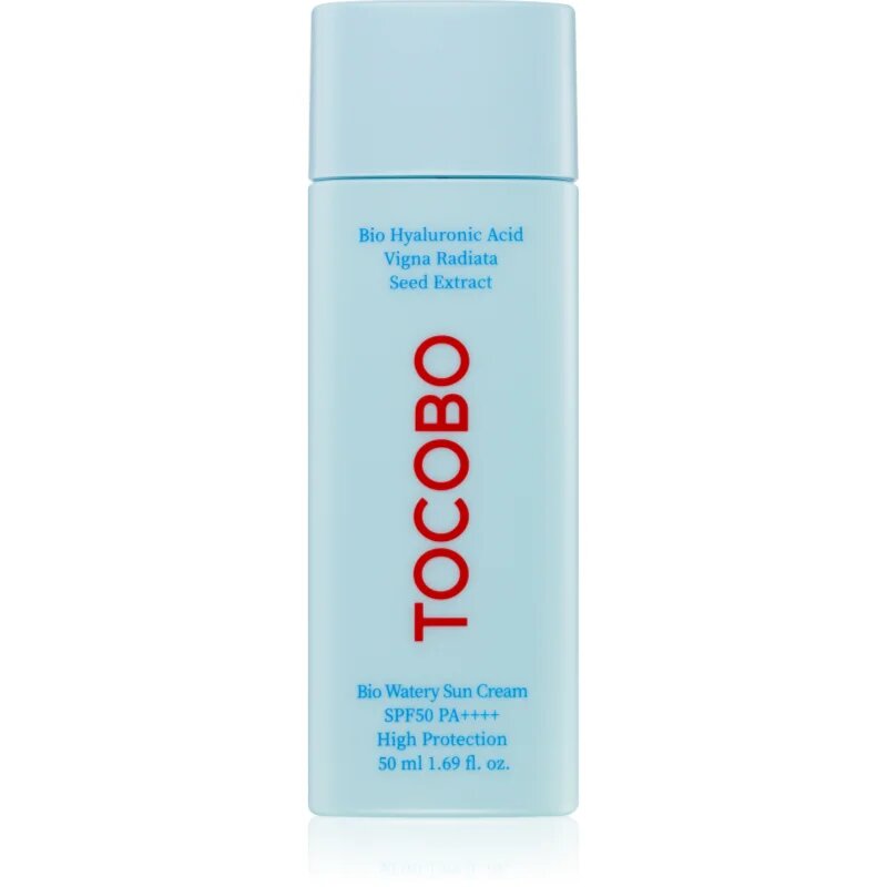 TOCOBO Bio Watery Sun Cream crema gel hidratanta cu textura usoara SPF 50+ 50 ml