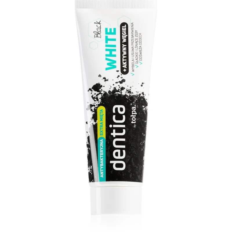 Tołpa Dentica Black White Pasta de dinti albire cu cărbune activ 75 ml