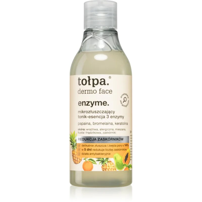 Tołpa Dermo Face Enzyme emulsie pentru curatare cu efect exfoliant 200 ml