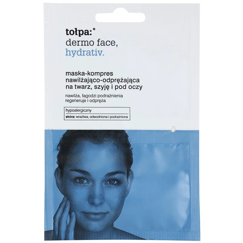 Dermo Face Hydrativ masca pentru hidratare intensa pentru fata si zona ochilor 2x6 ml