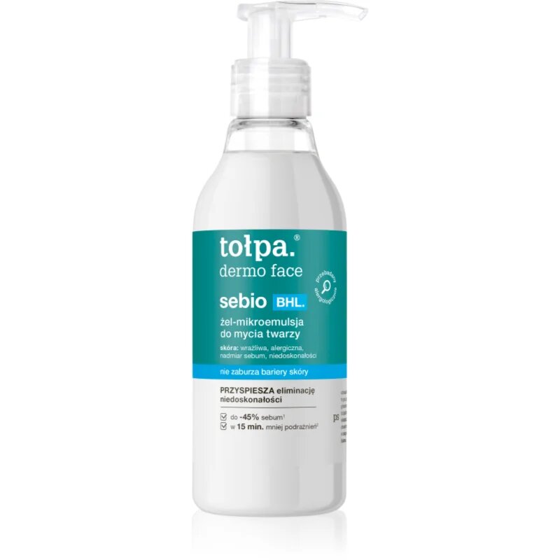 Tołpa Dermo Face Sebio BHL Gel facial de curatare 195 ml