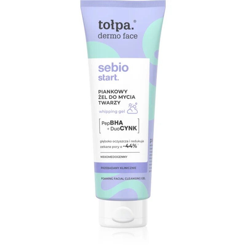 Tołpa Dermo Face Sebio Start gel de curatare spumant 100 ml