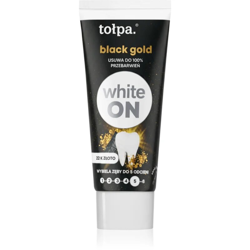 Tołpa On White Black Gold pasta de dinti pentru albire 20 ml