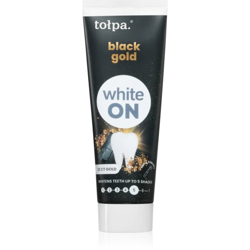 Tołpa On White Black Gold pasta de dinti pentru albire 75 ml